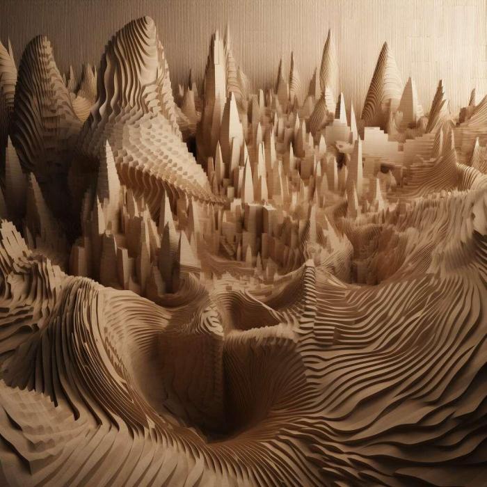 نموذج ثلاثي الأبعاد لآلة CNC 3D Art 